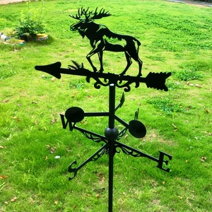 MỤC VỤ xuất khẩu đồ trang trí thủ công nai sừng tấm động vật ngoài trời sân trang trí sắt Plug-in hướng gió đánh dấu - Product Image 2