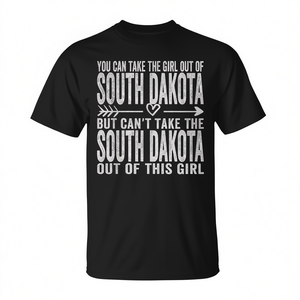 T-shirt « Homegirl » du Dakota du Sud – T-shirt promotionnel pour fille du Dakota du Sud, fierté de sa région - Product Image 2