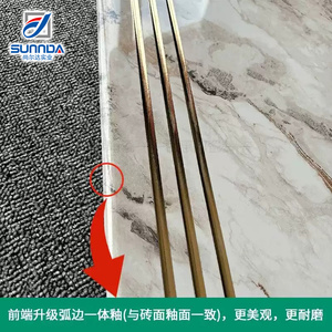 Sunnda-Baldosas <span class=keywords><strong>de</strong></span> porcelana <span class=keywords><strong>para</strong></span> escalones y elevadores, baldosas decorativas <span class=keywords><strong>de</strong></span> mármol con borde rectificado <span class=keywords><strong>de</strong></span> lujo, antideslizantes, <span class=keywords><strong>de</strong></span> cuerpo completo - Product Image 2