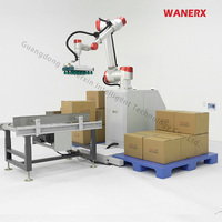 Robot collaboratif électrique de palettisation 30 kg, machine automatique d'empilage de caisses pour lignes alimentaires, de boissons et de produits chimiques, emballage en bois