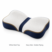 Oreiller cervical en mousse à mémoire de forme, réglable en hauteur, oreiller ergonomique en forme de papillon, personnalisation OEM prise en charge.