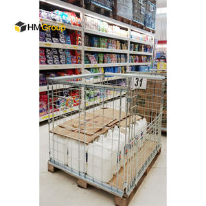 Cages de stockage en acier à mailles métalliques empilables personnalisées pour le transport en entrepôt à haute résistance - Product Image 3