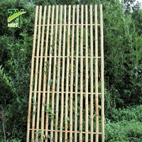Panneau de clôture en bambou avec cadre en bambou, clôture de jardin extérieure écologique pour chantier de construction
