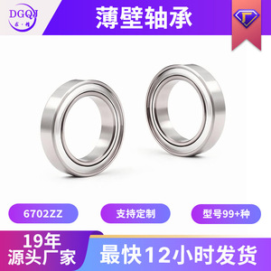 ตลับลูกปืนเม็ดกลมร่องลึก 6702ZZ 15x21x4 มม. ป้องกันสองชั้น ผลิตจากเหล็กโครเมียม ความแม่นยำระดับ P0 สำหรับเครื่องม้วนผม - Product Image 5