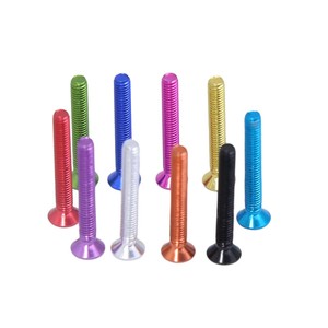 Pernos de máquina hexagonales avellanados de aleación de aluminio anodizado brillante M4 M5 M7 para montaje de equipos electrónicos - Product Image 5