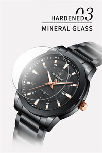 Reloj NAVIFORCE 8029 <span class=keywords><strong>BBB</strong></span> para Hombre, Totalmente Negro, Esfera Grande, Cuarzo, Casual, con Fecha, Correa de Acero Inoxidable, Manecillas Luminosas - Product Image 5