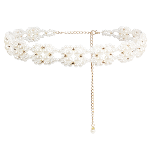 Chaîne de taille réglable en métal décorée de perles, ceinture de mariage pour mariée, chaîne de pull pour demoiselles d'honneur, bijoux de mode, cadeaux, accessoire - Product Image 1
