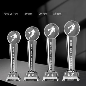 ถ้วยรางวัลคริสตัลของที่ระลึกรางวัลแก้วคริสตัลโลโก้แบบกำหนดเองสลักรางวัล - Product Image 3