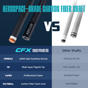 Taco <span class=keywords><strong>de</strong></span> <span class=keywords><strong>Billar</strong></span> KONLLEN AK-05F <span class=keywords><strong>de</strong></span> Fibra <span class=keywords><strong>de</strong></span> Carbono, 11.5/12.5mm, Unión Radial <span class=keywords><strong>de</strong></span> 3/8 *8, Taco <span class=keywords><strong>de</strong></span> <span class=keywords><strong>Billar</strong></span> <span class=keywords><strong>de</strong></span> 1/2 - Product Image 4