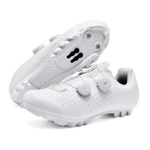 Nouvelles chaussures de cyclisme sur route blanches et noires, chaussures de cyclisme sur route et <span class=keywords><strong>VTT</strong></span> pour hommes et femmes, à laçage rapide, respirantes, semelle rigide, chaussures de vélo à système de blocage - Product Image 4