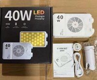 Panneau lumineux vidéo 40W, lumière LED portable pour caméra, lumière bicolore 2500-9000k, lumière pour caméra avec support pour photographie et vidéo, vlog