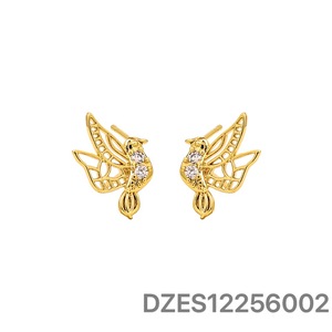 Pendientes de Cristal con Forma de Corazón, Chapados en Oro, Joyería Romántica para Mujer, Joyería de Moda, Pendientes Pequeños - Product Image 2