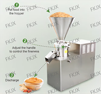 FKJX Natte Type Colloïdmolen Noten Fruit Gember Maalmachine voor Pindakaas Sesampasta Chilisaus 220V/380V Kleine Voedselverwerker