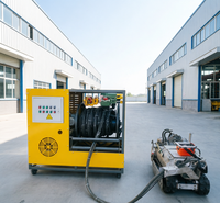Robot de dragage et de désagrandissement rapide de 17 m/min avec LED ciblées pour la rénovation des cours d'eau