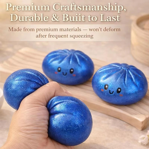 Pelota Antiestrés de Simulación con Forma de Dumpling, de Rebote Lento, Suave al Tacto, para Descompresión, Adorno para Oficina y Hogar, Regalo de Cumpleaños para Niños y Adultos - Product Image 3
