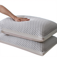 Oreiller cervical à usage unique ultra doux de qualité supérieure en lin/polyester, 400 fils/cm², pour un soutien cervical rafraîchissant en été