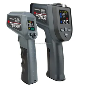 OEM ODM Doppel laser Temperatur pistolen Küche Kochen Haushalts thermometer Industrielles Infrarot-Thermometer mit Sonde vom Typ K.