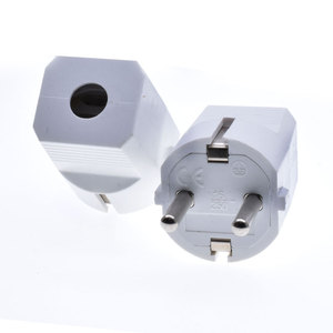 Regalo di natale collegare spina elettrica Schuko bianco 16 a250v spina di alimentazione ue germania rotonda 2 pin <span class=keywords><strong>tipo</strong></span> <span class=keywords><strong>E</strong></span> <span class=keywords><strong>adattatore</strong></span> da femmina a maschio - Product Image 5