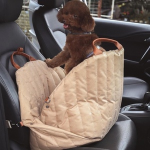 Léger Portable Solid Pattern Dog & Cat Car Carrier Nouveau Design Housse de siège arrière détachable lavable pour compagnon de <span class=keywords><strong>voyage</strong></span> - Product Image 4