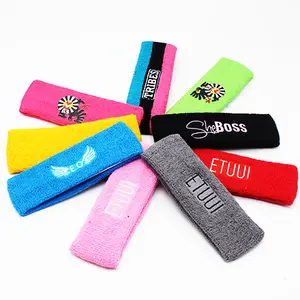 Hot Sale Custom Elastic Sport Luxury Designer Headbands For Women And Men