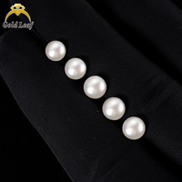 Perles de perles d'eau douce naturelles rondes en feuille d'or 6MM 7MM Perles naturelles Perles de bijoux Fabrication de bijoux