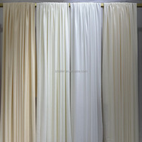 Voilages baroques préfabriqués en soie de lait, 50 couleurs, blanc, sur mesure, pour décorations de mariage