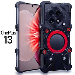 Nhôm Kim Loại 360 Đứng Không Khung <span class=keywords><strong>Bumper</strong></span> Trường Hợp Đối Với <span class=keywords><strong>Oneplus</strong></span> 13 / 13R 12 / Ace <span class=keywords><strong>3</strong></span> Pro / Ace 2 Sáng Tạo Ánh Sáng Hollow Bìa + Dây Buộc - Product Image 2