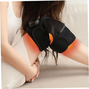 Almohadilla de masaje de rodilla calentada y vibratoria, botón inteligente, multinivel ajustable, pantalla LED - Product Image 6