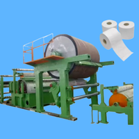 Mesin pembuat kertas tisu Stainless Steel 15t/hari, mesin pembuat kertas tisu Toilet & wajah, bahan baja tahan karat dengan pompa Motor & roda gigi efisiensi tinggi