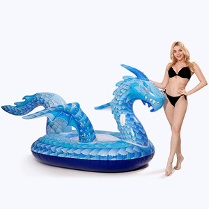 <b>Inflatable</b> Dragon <b>Float</b> Raft Customizable Size For Pool Party Adults And Kids Water Toy - Product Image 1