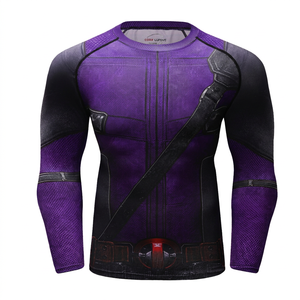 For <b>Men's</b> Long Sleeve BJJ Rashguard MMA & Muay Thai Shorts Set-<b>Compression</b> Jiu Jitsu No Gi Spandex/Nylon - Product Image 1