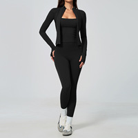 Ensemble 3 Pièces Tendance 2026 pour Femme : Vêtements Décontractés, Fitness, Gym, Yoga et Jogging (Vente en Gros)