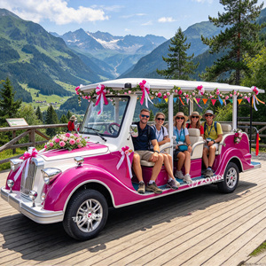 Voiture classique vintage élégante avec fenêtre large panoramique, haute stabilité, idéale pour villas et clubs de campagne - Product Image 1