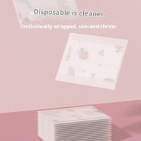 Bavoirs jetables pour bébés, serviettes de salive sans lavage, portables, imperméables, en tissu non tissé, fabriqués en Chine