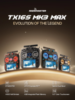 RadioMaster TX16S MK3 MAX Gemini ELRS EdgeTX Émetteur CNC Hall Gimbal 2.4G 900MHz Télécommande de drone FPV