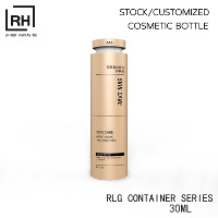 Flacon cosmétique de luxe 30 ml en ABS à trois compartiments sans air pour crème visage, sérum, essence – Produit de soin de la peau en gros avec pompe à lotion