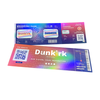 Billets de concert personnalisés de haute qualité avec impression holographique pour la mémoire et la collection