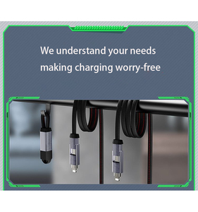 Cable de Datos Magnético 4 en 1 con Carga Rápida PD de 60W, Cable USB C de Aleación de Zinc de 0.15m, Cable Tipo C - Product Image 2