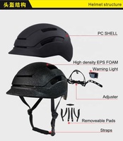 Casque de vélo intelligent pour enfants, casque de vélo urbain LED EN1078, casque de vélo léger en polycarbonate, casque de vélo personnalisé pour hommes, femmes et adultes