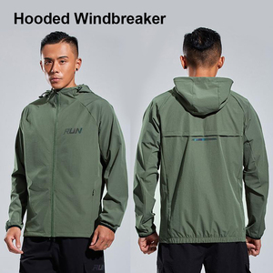 Veste coupe-vent chaude à capuche en caoutchouc 3D personnalisée pour hommes, pour l'extérieur - Product Image 3