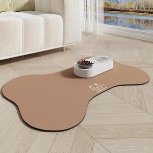 Tapis de nourriture pour chien absorbant avec logo de marque OEM Tapis d'alimentation doux et pliable en diatomite, adapté aux animaux de compagnie - Product Image 3
