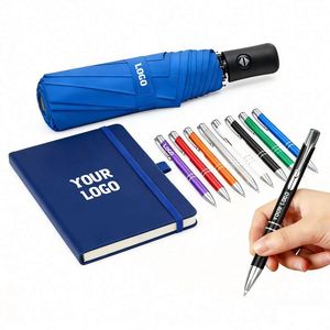 Stylos à bille métalliques personnalisables à faible MOQ, pas chers, pour entreprises, largeur d'écriture 1,0 mm, logo gravé, cadeaux promotionnels personnalisés - Product Image 1
