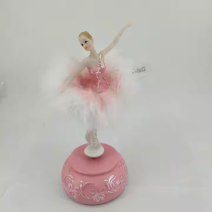 Nouvelle boîte à musique <span class=keywords><strong>de</strong></span> ballerine, jouet <span class=keywords><strong>pour</strong></span> filles, cadeau d'anniversaire, danseuse <span class=keywords><strong>de</strong></span> ballet tournante à manivelle - Product Image 3