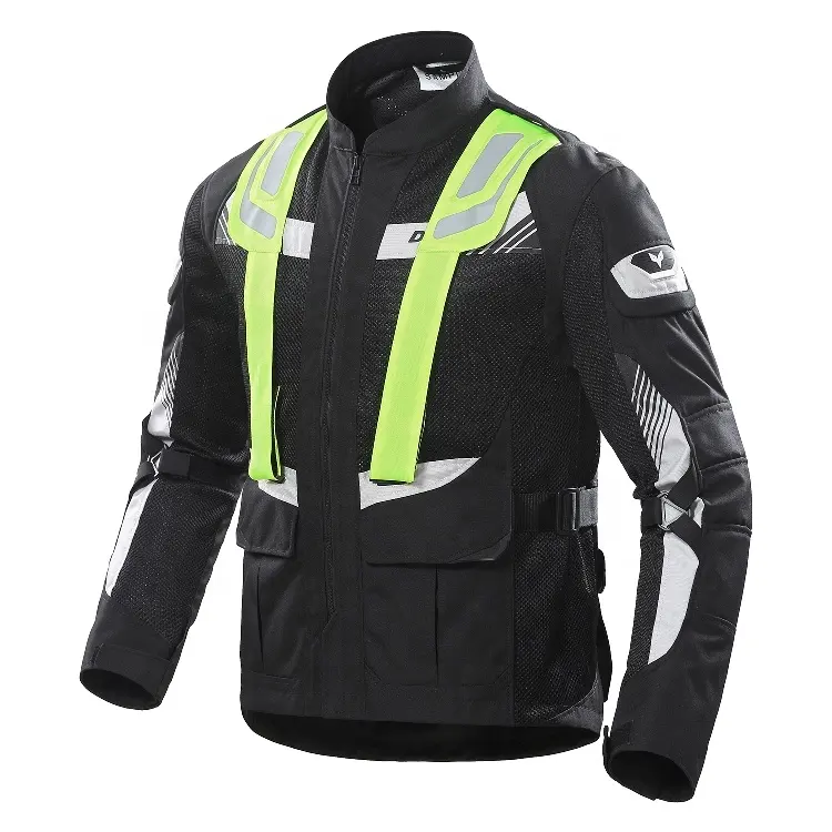 DUHAN – veste de moto réfléchissante en maille de Nylon pour l'été