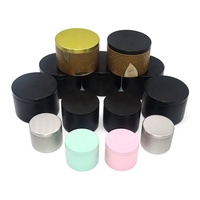 Boîtes en métal de luxe en cire de soja pour bougies, boîtes à bougies parfumées avec couvercle 8oz 2oz 4oz 16oz, boîtes à bougies en métal sans soudure