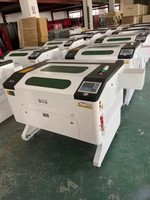 Machine de gravure laser CO2 CNC Ruida 40W/50W sur table, refroidie par eau, pour cuir, bois, contreplaqué, pierre, MDF, haute sécurité - Vente en gros