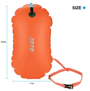 Pelampung renang, berenang tas kering gelembung keselamatan mengambang dengan sabuk pinggang yang dapat disesuaikan untuk berenang di air terbuka, aman berenang - Product Image 3