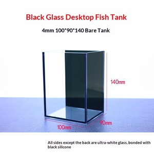 Pecera Ultra Transparente para <span class=keywords><strong>Peces</strong></span> Betta, Mini Pecera de Escritorio, Especial para Betta de Tailandia, Pecera Ultra Transparente para Transmisión en Vivo, Pecera de Cristal - Product Image 1