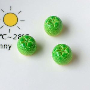 Perles en plastique 3D faites à la main en forme de fruits (mandarine, orange) avec époxy UV, pour bonbons, jouets, bijoux et matériaux de remplissage – Adorables perles - Product Image 4