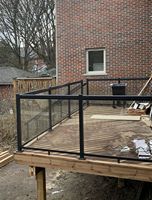 Système de balustrade en verre, en alliage d'aluminium et en acier inoxydable sur mesure pour balcon, terrasse, escalier, solution de projet de main courante modulaire